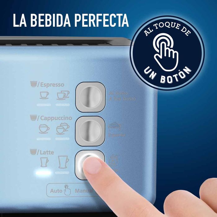 Cafetera automática de espresso celeste Oster® PrimaLatte™ BVSTEM6603CC -  Oster