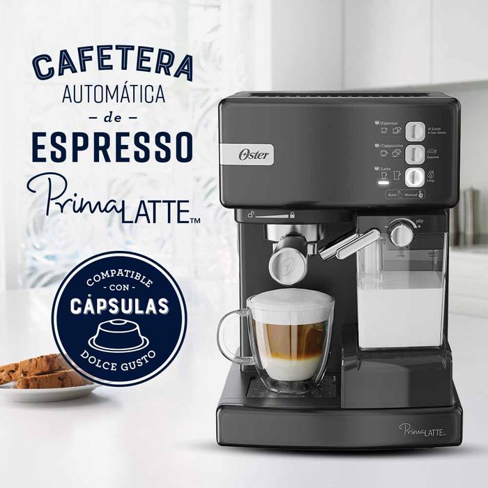 un poco Perfecto Oculto Cafetera automática de espresso negro metálico Oster® PrimaLatte™  BVSTEM6603B - Oster