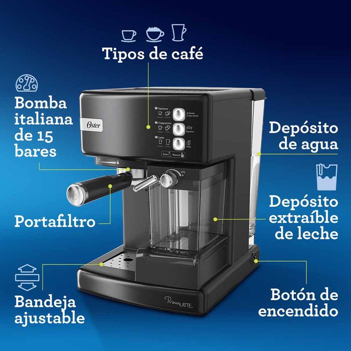Maquina Prima Latte Automatica OSTER BVSTEM6701SS