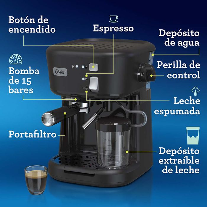 Cafetera para espresso Oster® BVSTEM5501B - Oster