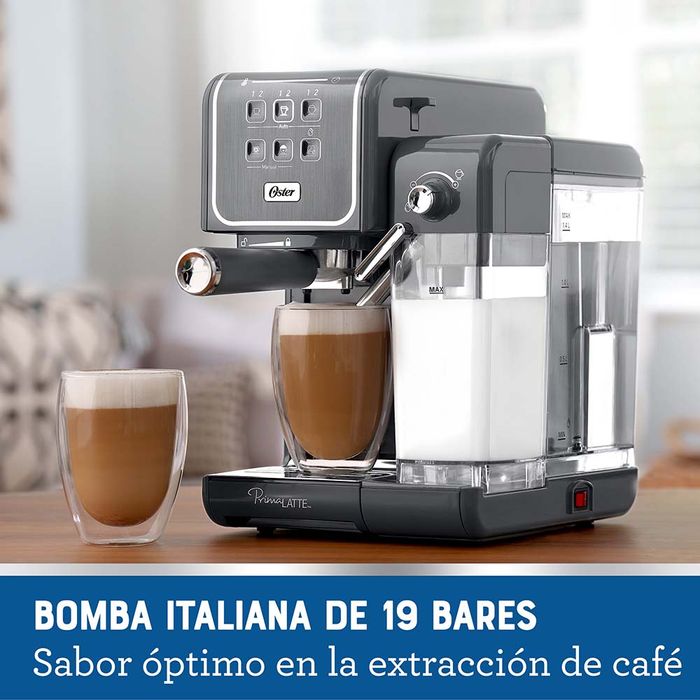 Máquina de café espresso 6 en 1 con espumador de leche automático  integrado, cafetera de café expreso, capuchino y café con leche de 20  bares, con